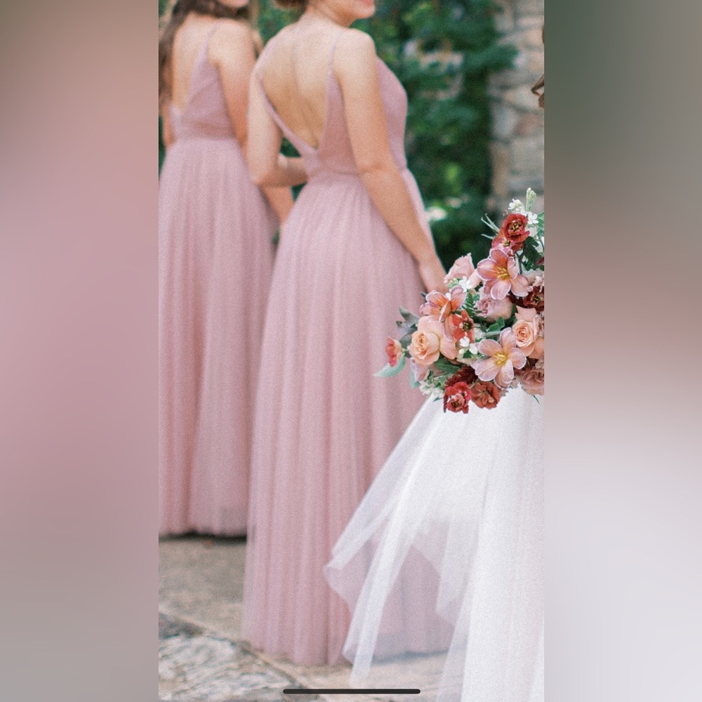 Revelry Penelope Tulle dress in bradshaw blush - Picture 2 of 7